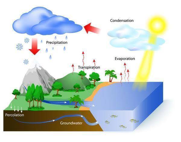 Uraikan pengaruh sinar matahari dalam siklus hidrologi