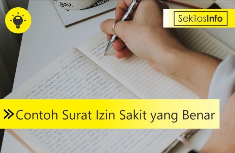 contoh surat izin sakit