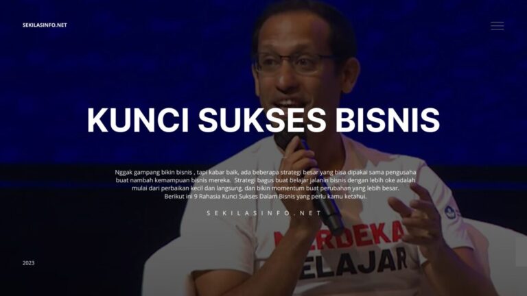 8 Rahasia Kunci Sukses Dalam Bisnis di Era Modern