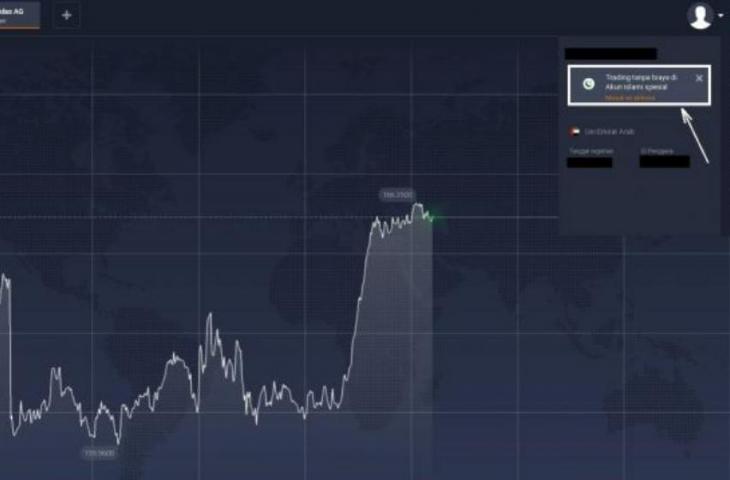 Aplikasi trading IQ Option. (IQ Option)