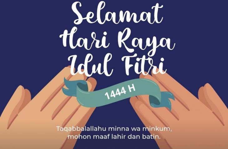 Gambar Ucapan Idul Fitri 1444 H Download Gratis Bisa Jadi Kartu Lebaran. (Suara.com)