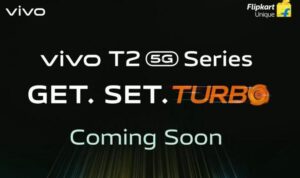 Teaser Vivo T2 5G series. (Flipkart)