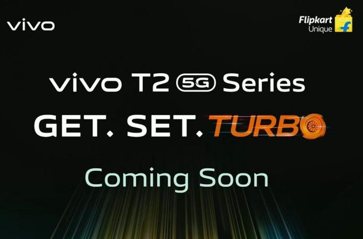 Teaser Vivo T2 5G series. (Flipkart)