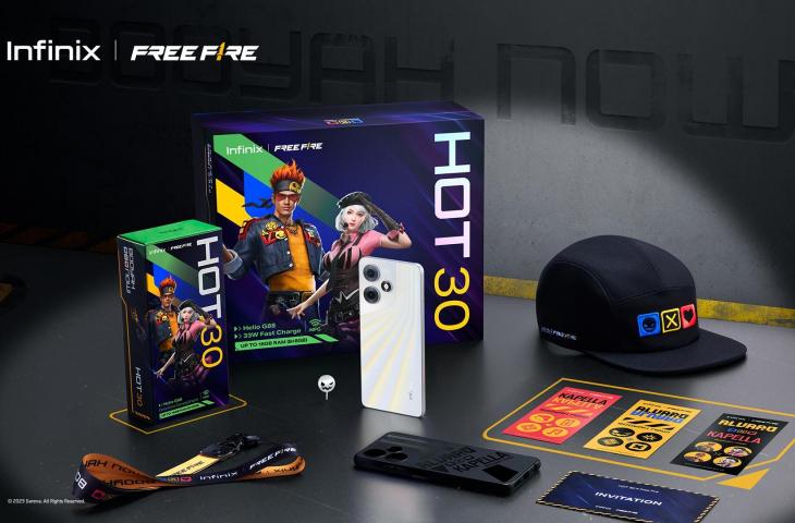 Infinix Hot 30 dengan Bundle Free Fire Exclusive Gift Box. (Infinix Indonesia)