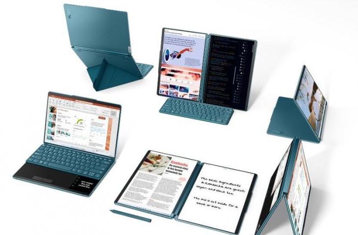 Harga Lenovo Yoga Book 9i dibanderol Rp 30 jutaan di Indonesia. (Lenovo)